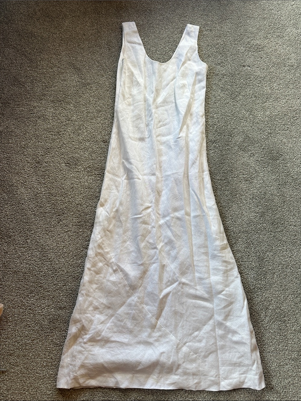 Banana Republic Cream Scoop-Neck Maxi Dress